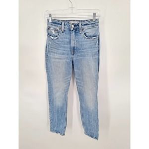 Abercrombie & Fitch Curvy Love High Rise Mom Jean Size 25